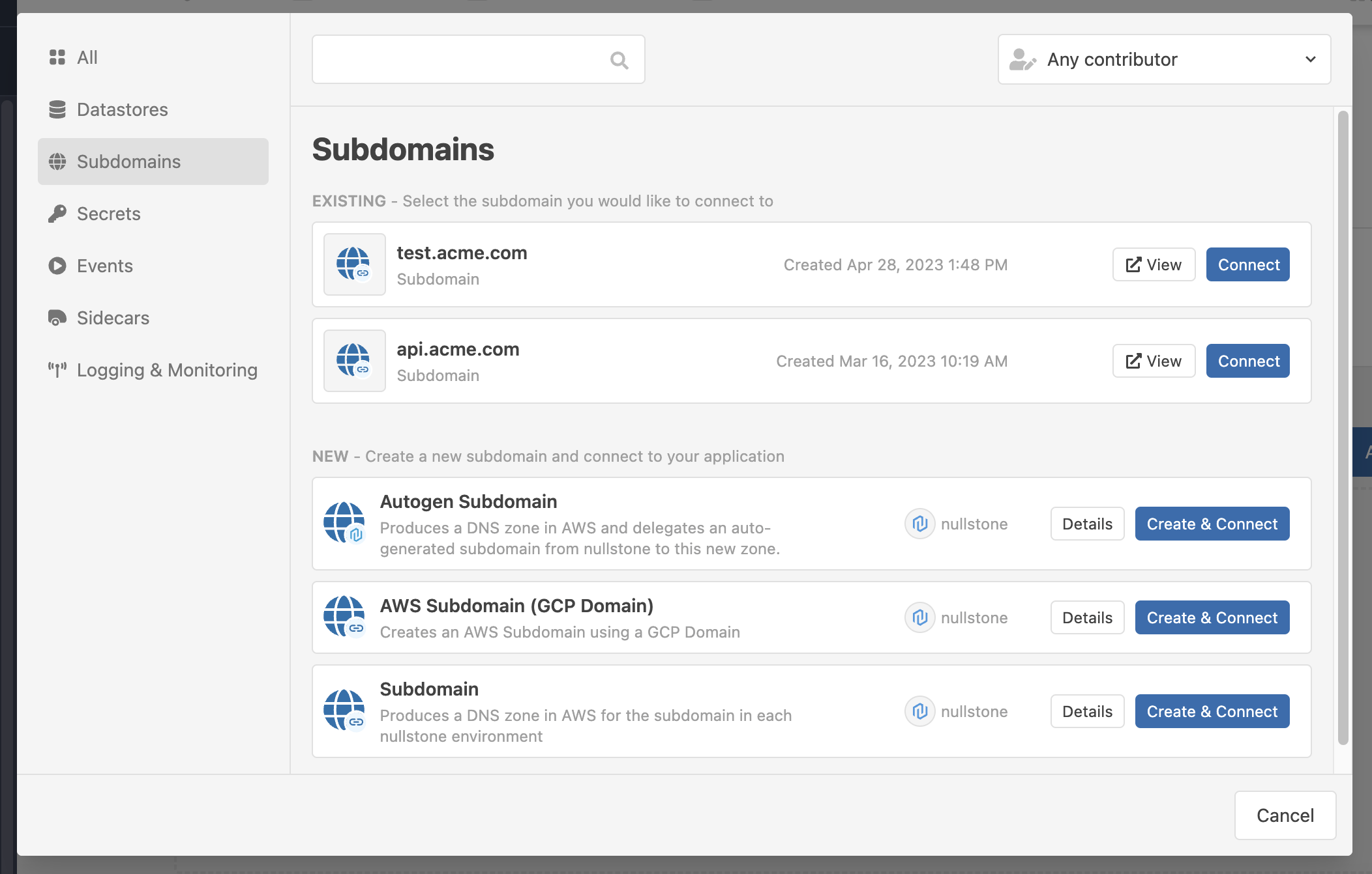 Add Subdomain Capability