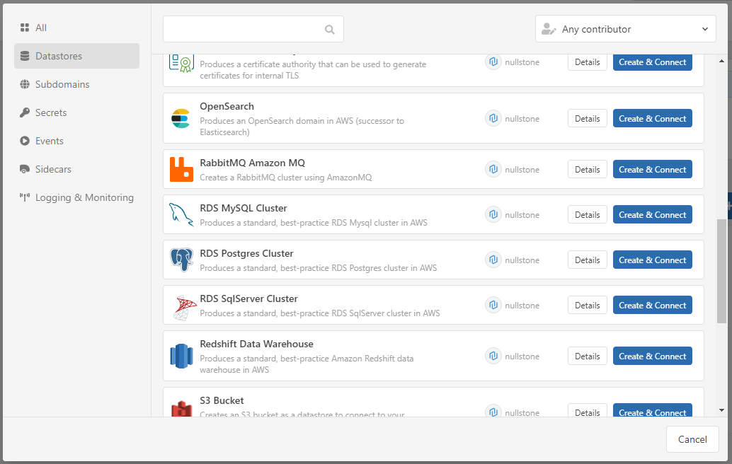 Datastore Capabilities