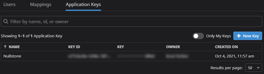 Datadog App Key