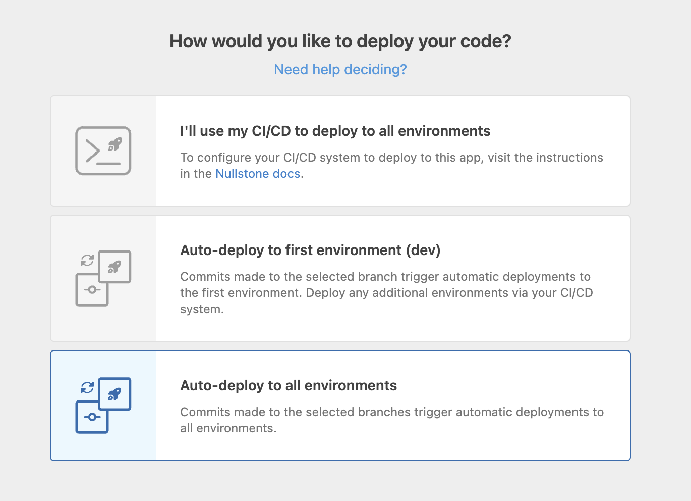 Deployment Options