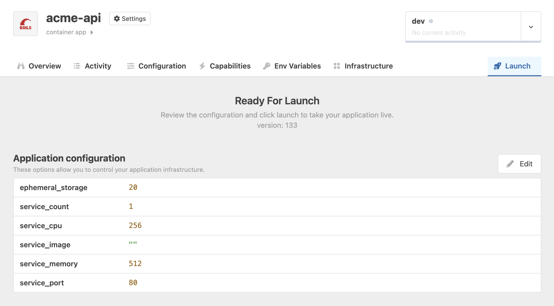 Launch Application